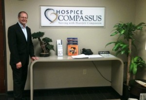 John at Hospice Compassus offices