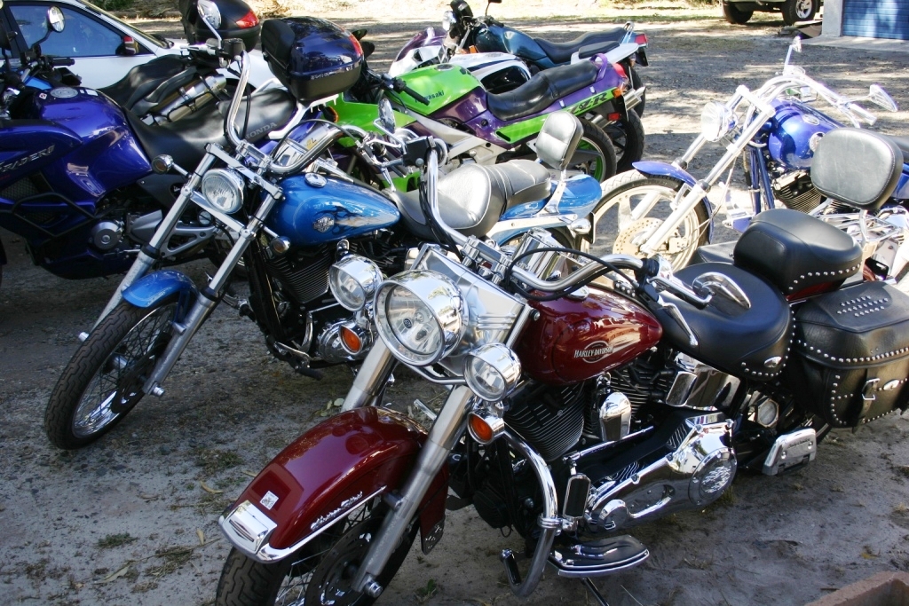 A photo of various bikes