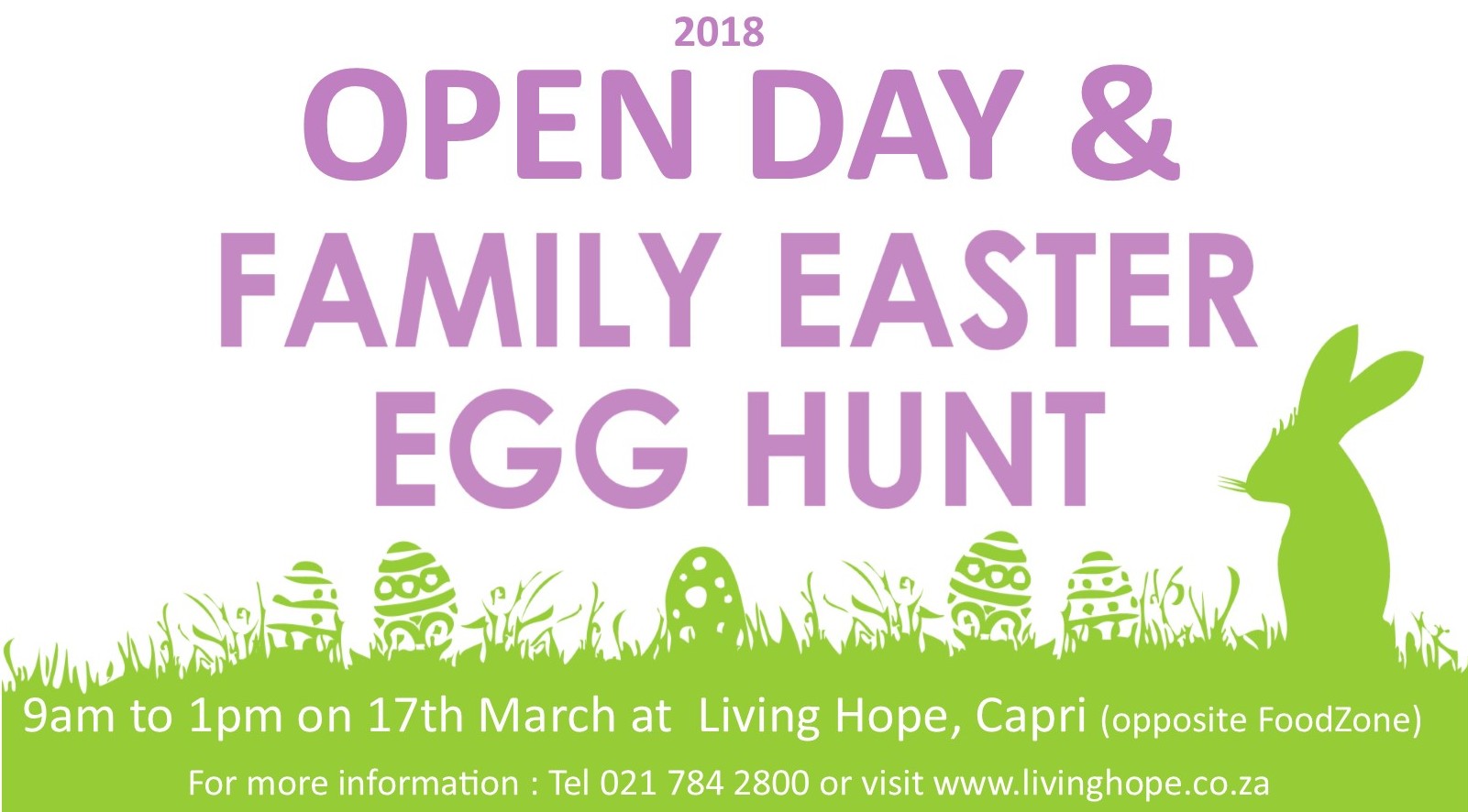 2018 Open Day & Family Easter Egg Hunt